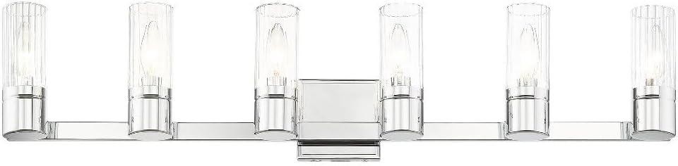 Livex Lighting Midtown 6 - Light Vanity in  Brushed Nickel