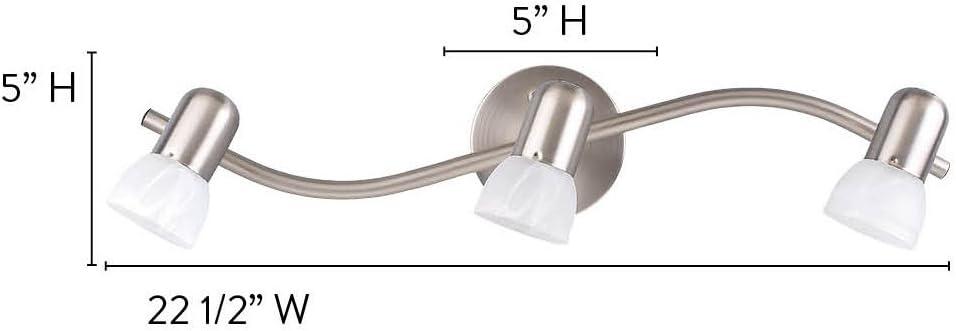 CANARM IT93BPT Asper Classic Brushed Pewter 3 Living Rooms, Kitchens, Bathrooms and Hallways Full Track Light