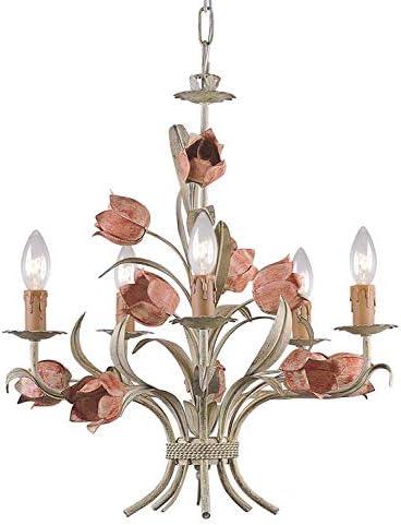 Crystorama Lighting Southport 5 - Light Chandelier in Sage Rose