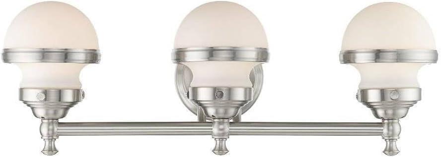 Livex Lighting Oldwick 3 - Light Vanity in  Brushed Nickel