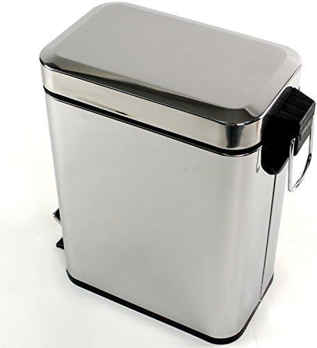 Nameeks 2909 Gedy Floor Standing Waste Basket - Chrome