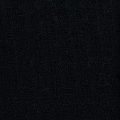 East West Furniture WEDR7-BLK-24 7 Piece Dining Set Consist of a Rectangle Dining Room Table with Butterfly Leaf and 6 Black Color Linen Fabric Upholstered Chairs, 42x60 Inch, Black