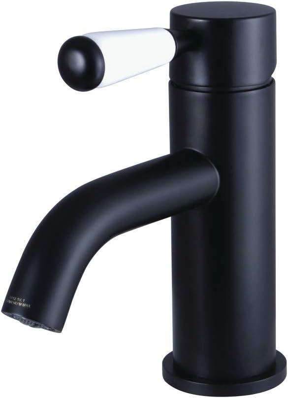 Kingston Brass Paris Single-Handle 1-Hole Deck Mount Bathroom Faucet with Push Pop-Up