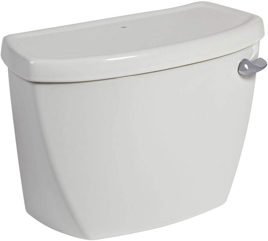 White Pressure Assist 1.6 GPF Toilet Tank with Chrome Lever