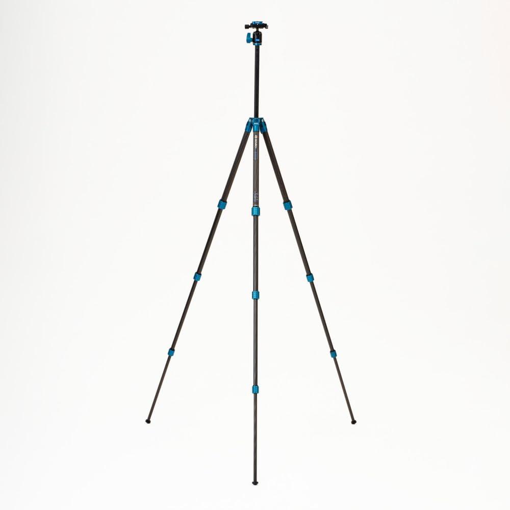 Benro 61.4" Black and Blue Aluminum Tripod with Ball Head
