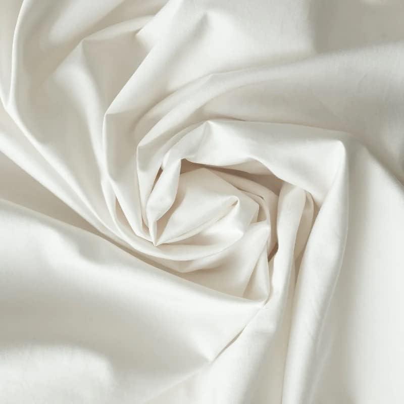 Full XL White Cotton Deep Pocket Sheet Set