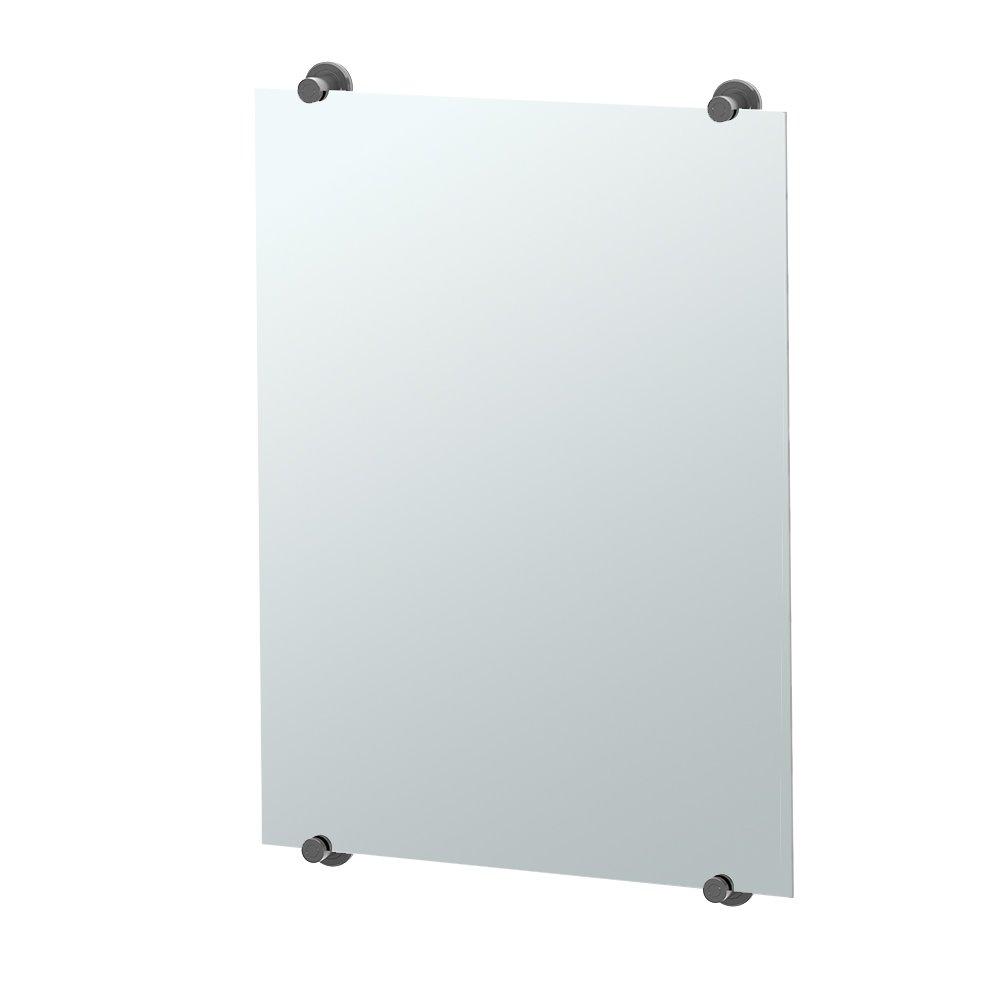 Latitude Wall Mount Frameless Rectangle Bathroom Vanity Mirror | Mount Landscape or Portrait