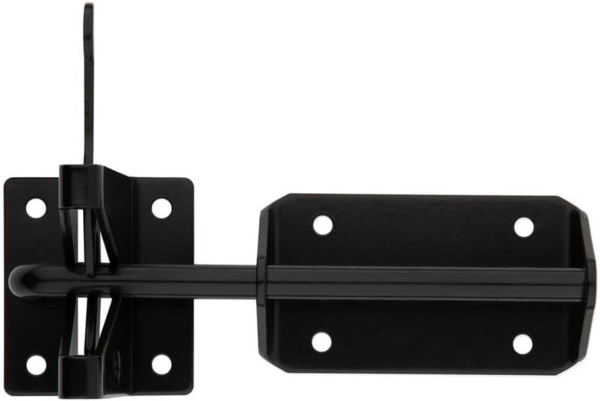 Heavy Duty Black Steel Gate Latch, 7.57 inches