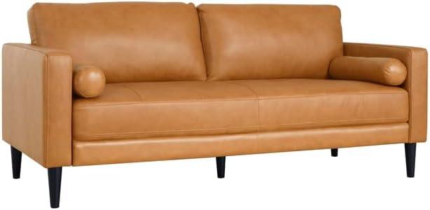 Marisa Tan Leather Loveseat and Armchair Set