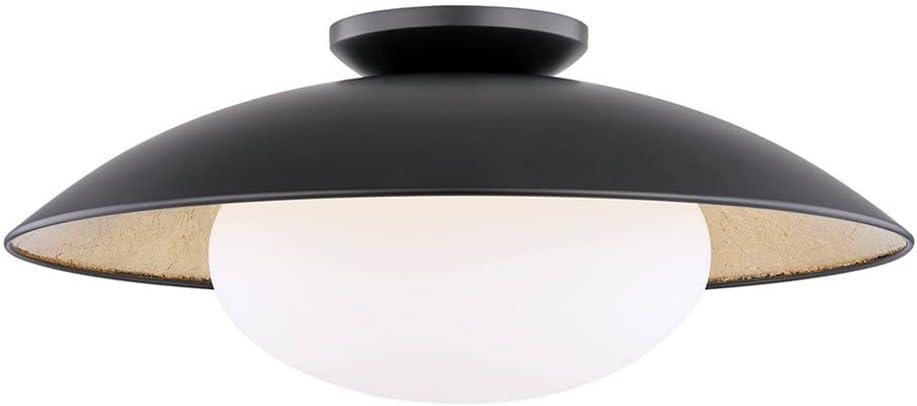 Quinn Semi-Flush Light - Black / Large