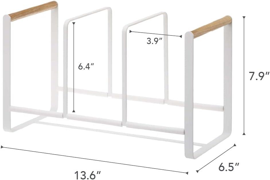 Yamazaki Tosca Wide White Dish Storage Rack