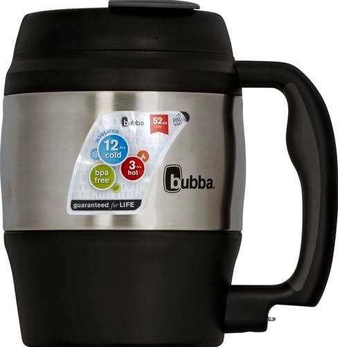 bubba Classic Stainless Steel Mug with Handle Black, 52 fl oz.