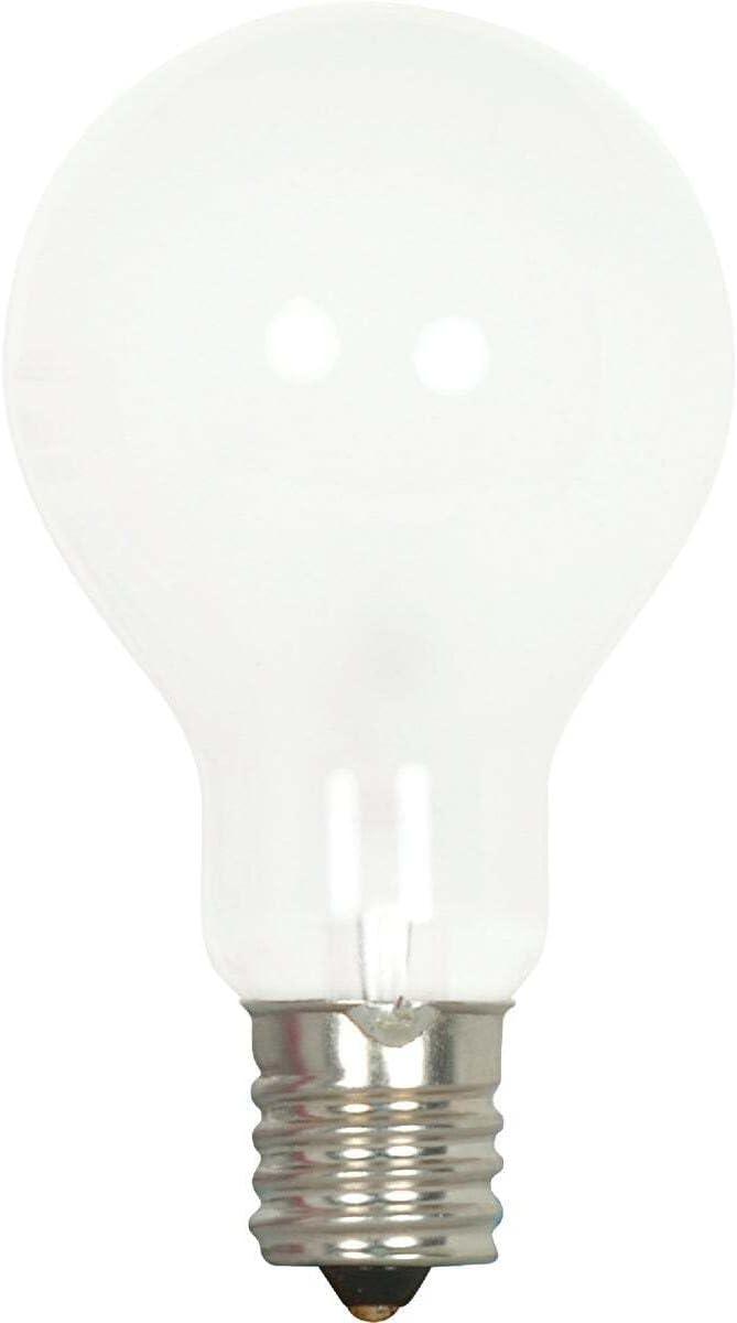 40W Frosted Warm White Incandescent A15 Light Bulbs