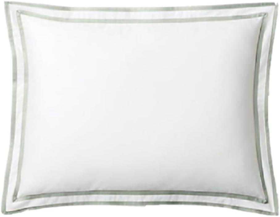 White Sage Cotton Sateen Euro Sham with Trim