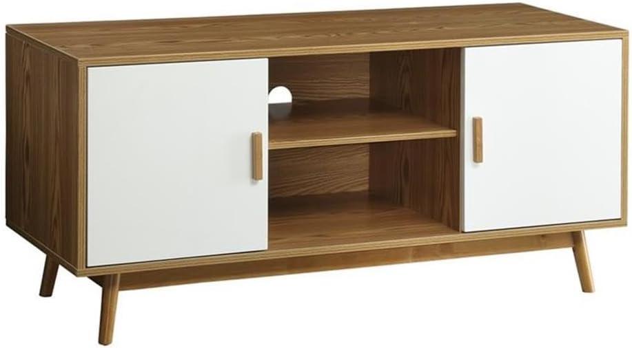 GEROBOOM Oslo TV Stand  Woodgrain / White