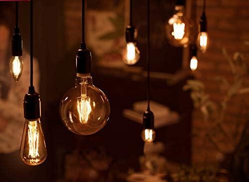SD LUX G25 Dimmable Vintage Globe Light Bulbs Retro Decorative LED Edison Bulbs 6W 450lm (Equi. 40W), E26 Medium Base, CRI>90 Warm White 2200K (G25-Amber, 6)