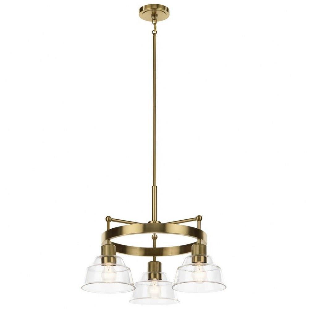 Kichler Lighting Eastmont 3 - Light Chandelier in  Brushed Brass