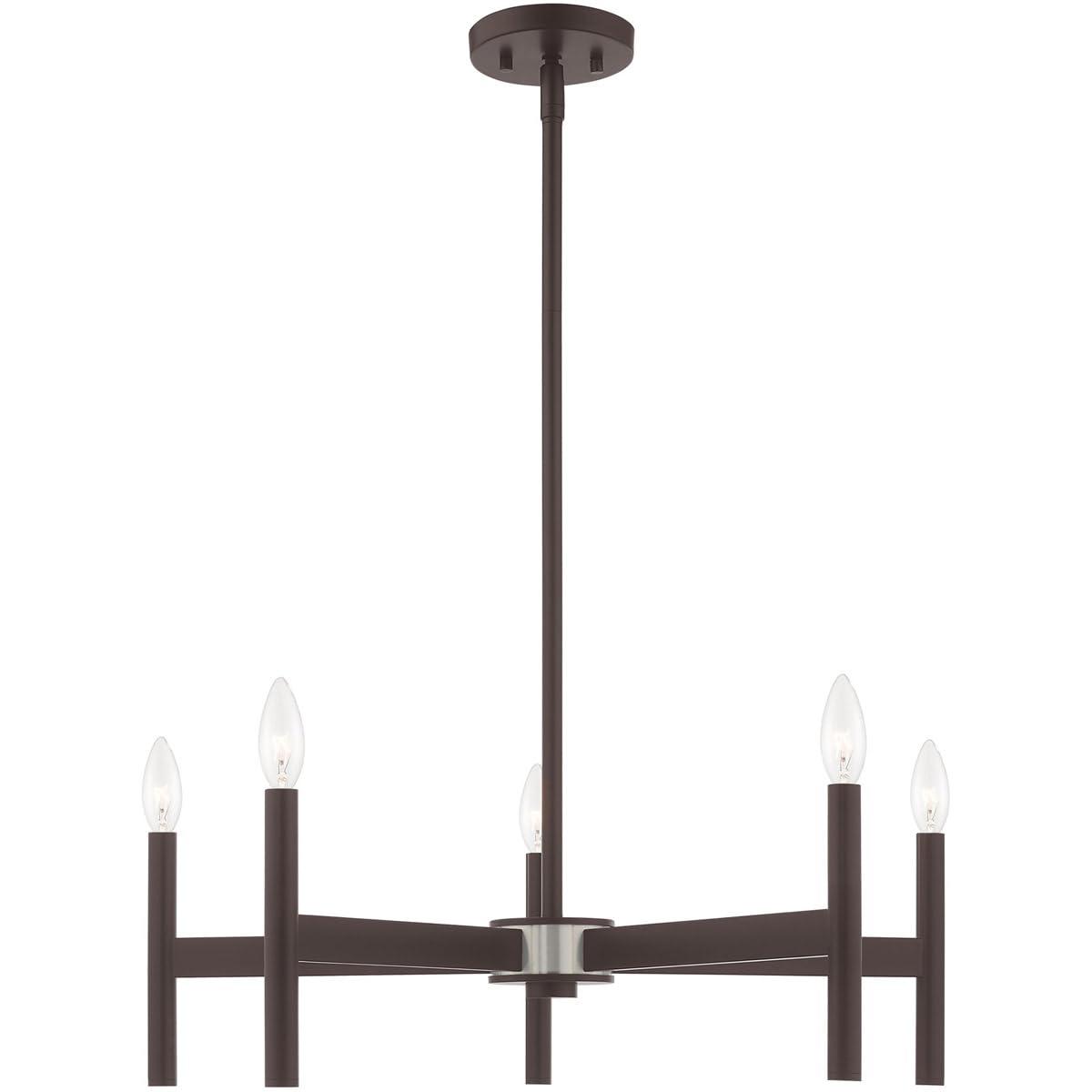 Livex Lighting Copenhagen 5 - Light Chandelier in  Bronze