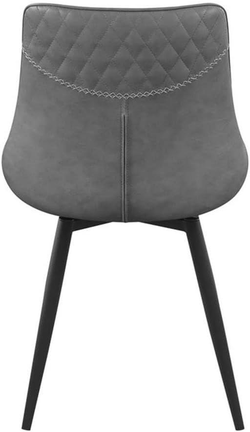 Upholstered Side Chairs Grey (Set of 2)