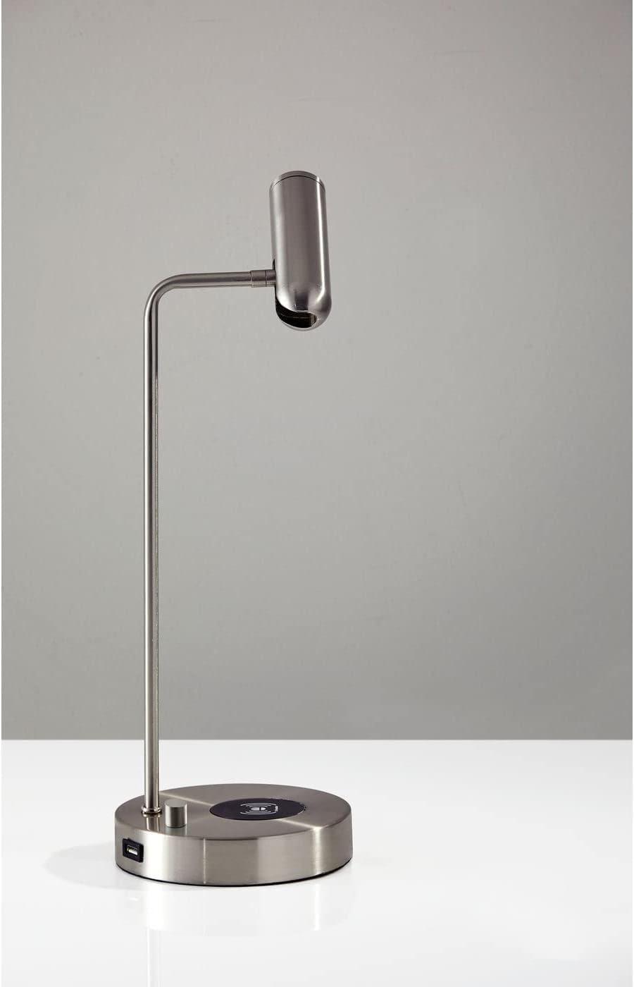 Avon 17" Desk Lamp With USB And Wireless Charging