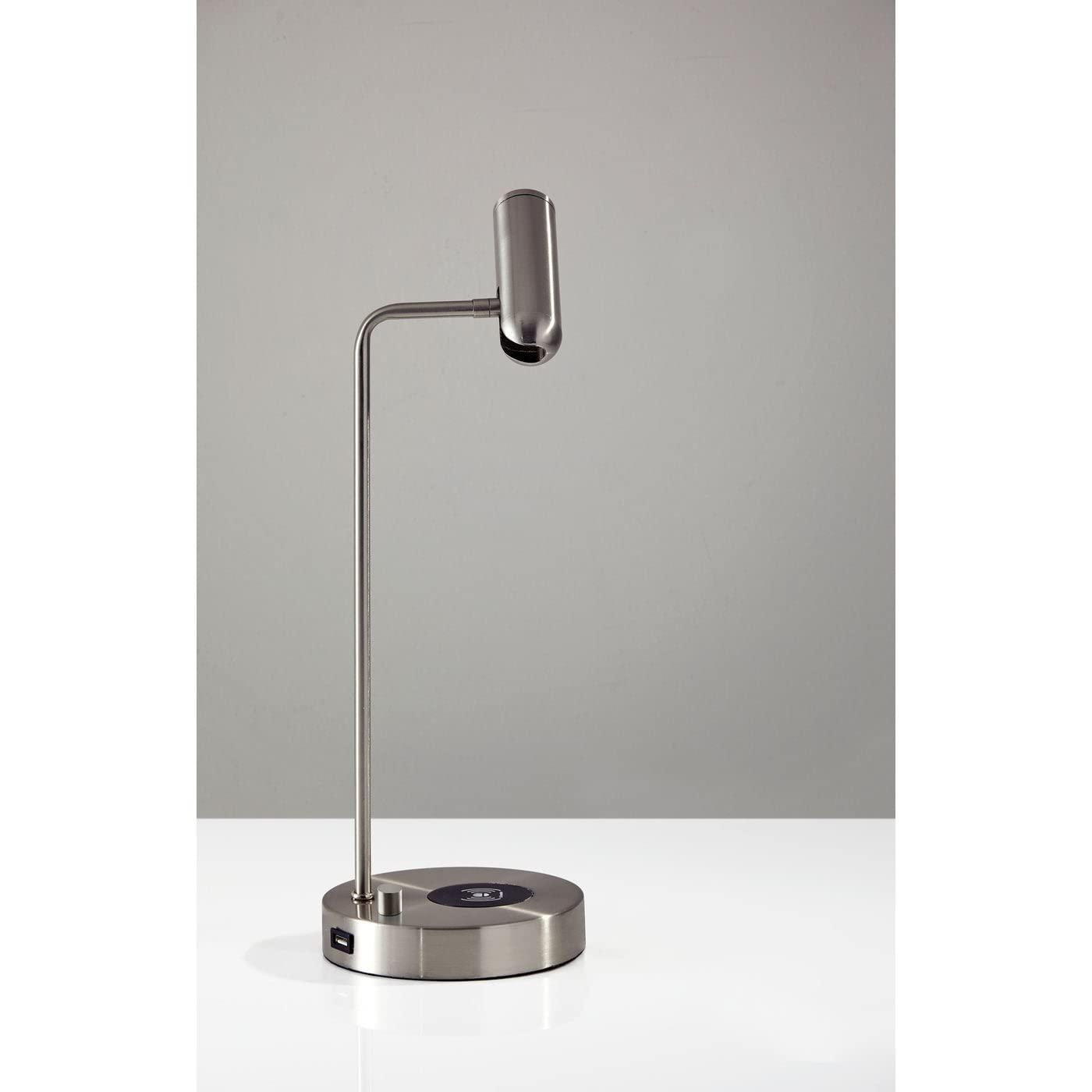 Avon 17" Desk Lamp With USB And Wireless Charging