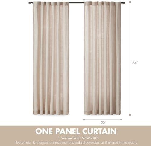 Fleece Lined Rod Pocket Single Curtain Panel