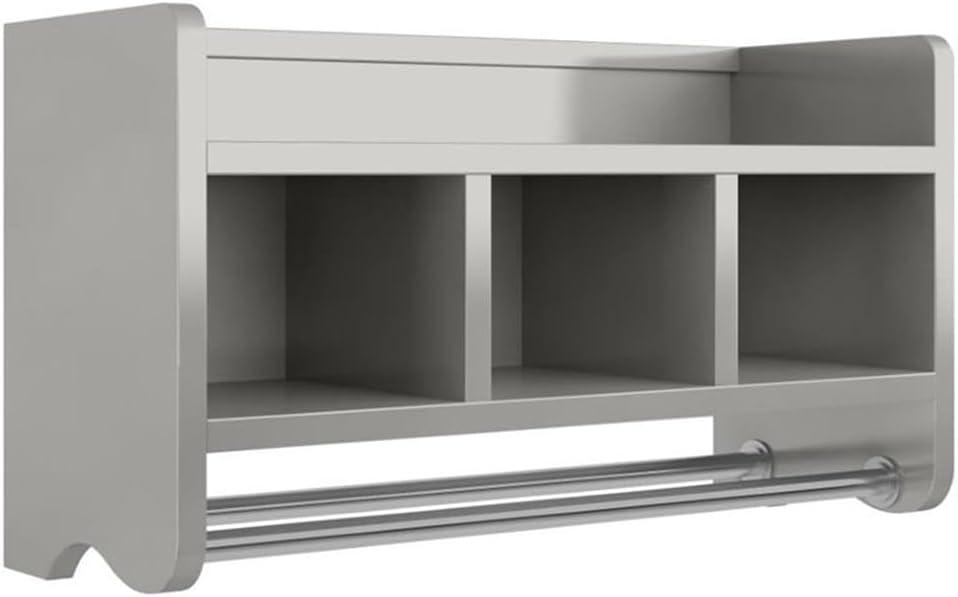 Decorative Wall Cabinet Gray 25" - Alaterre Furniture