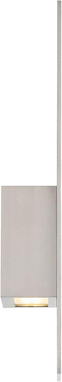 WAC Lighting Icon 20" 2-Light Aluminum Indoor and Outdoor Wall Light in Gray