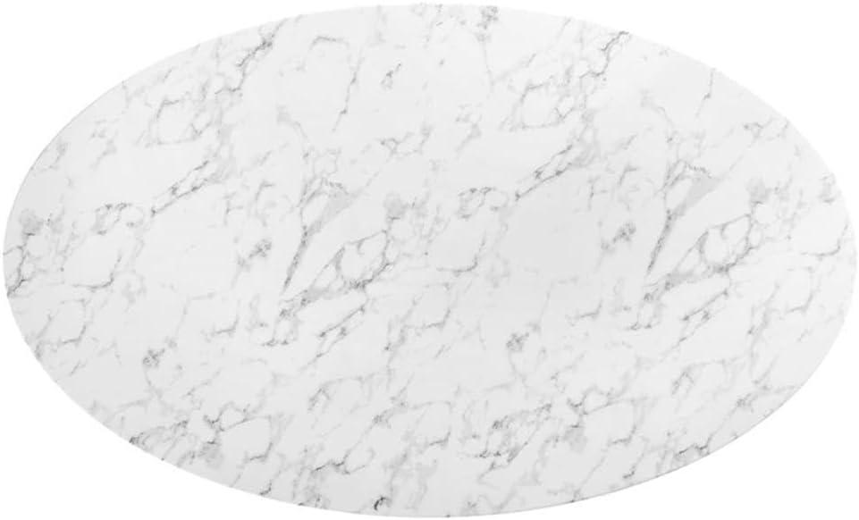 Modway Modway Lippa Oval Artificial Marble Dining Table