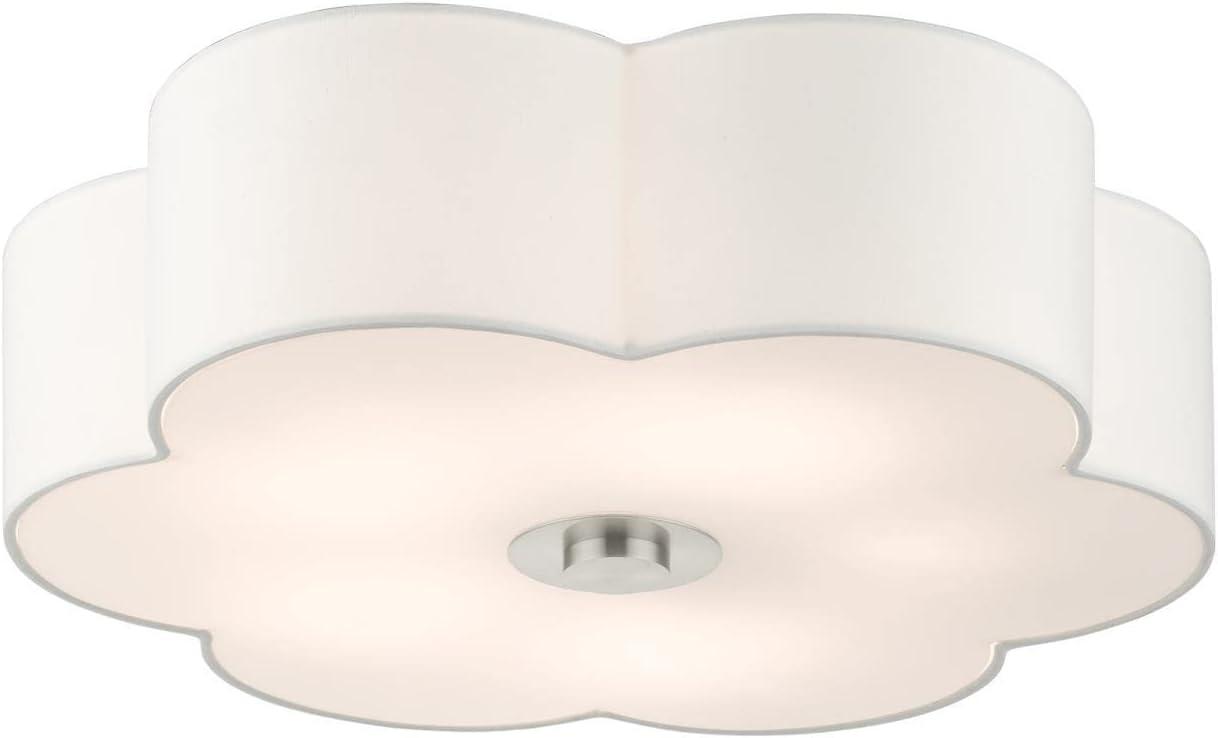 Livex Lighting Chelsea 5 - Light Semi-Flush Mount in  Brushed Nickel