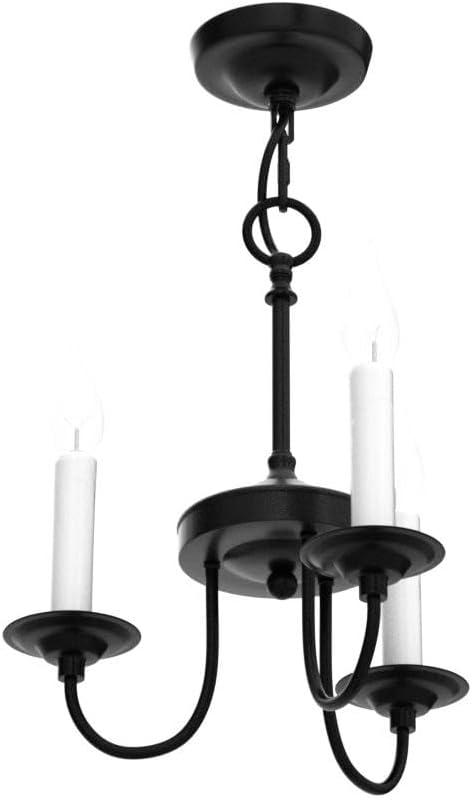 Gracie Oaks Vintage Farmhouse 18-Light 2-Tier Black Chandelier, Retro Round Pendant Light Fixture For Industrial Decor