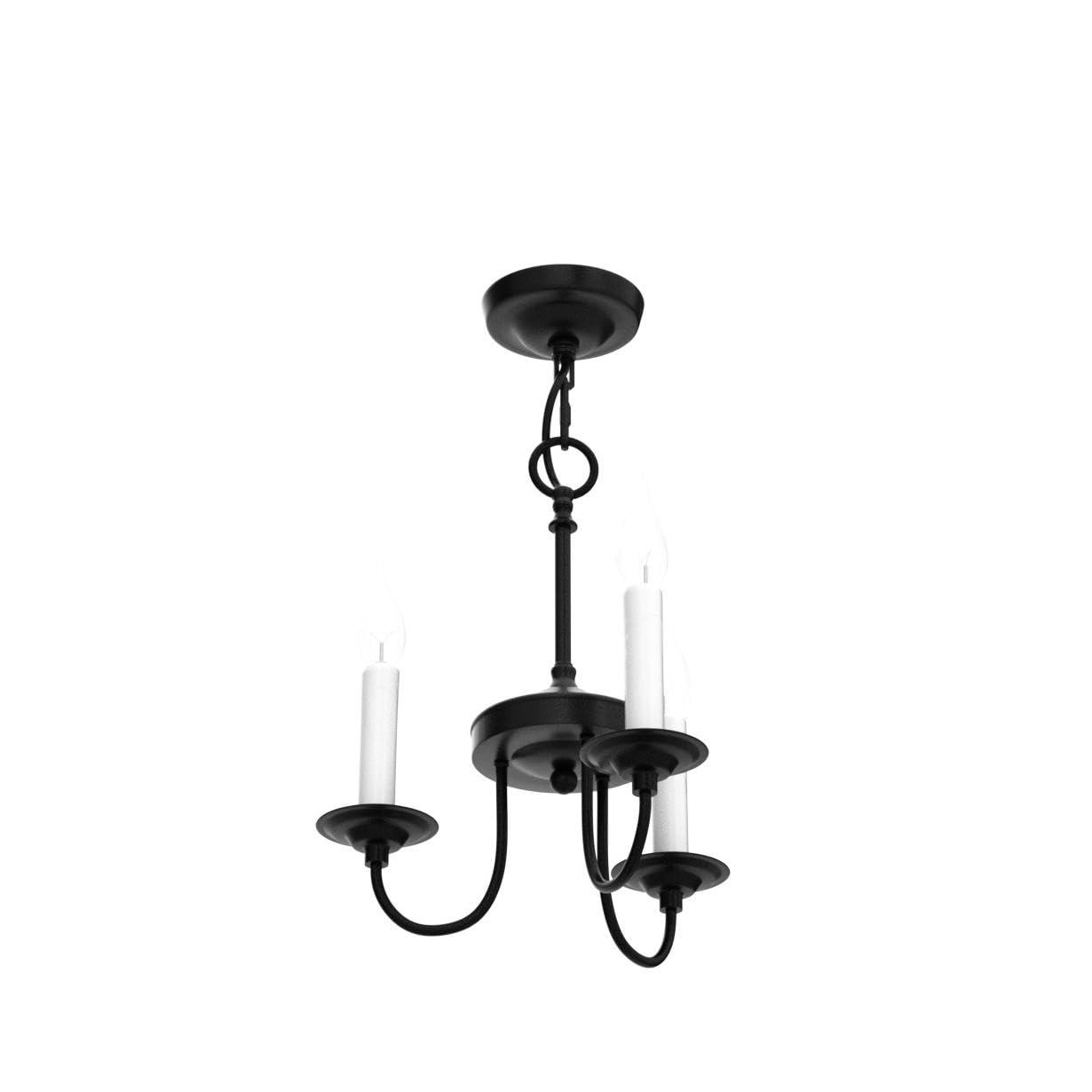 Gracie Oaks Vintage Farmhouse 18-Light 2-Tier Black Chandelier, Retro Round Pendant Light Fixture For Industrial Decor