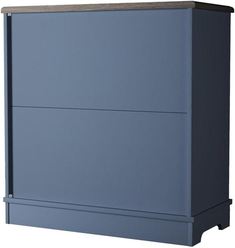 30 in. Storage Sideboard Buffet Accent Cabinet - Blue