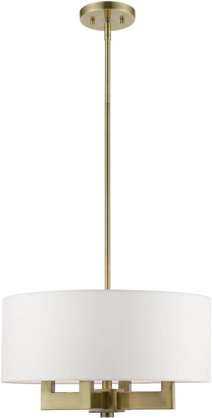 Livex Lighting Cresthaven 4 - Light Chandelier in  Antique Brass