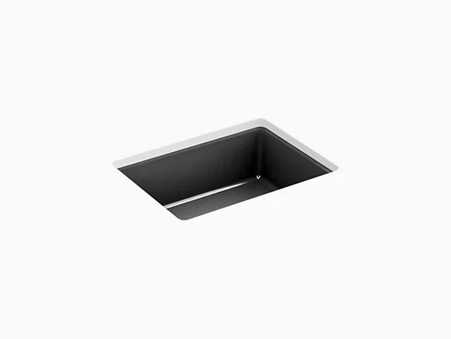 Verticyl 17" Rectangular Under-Mount Bathroom Sink with Overflow Drain