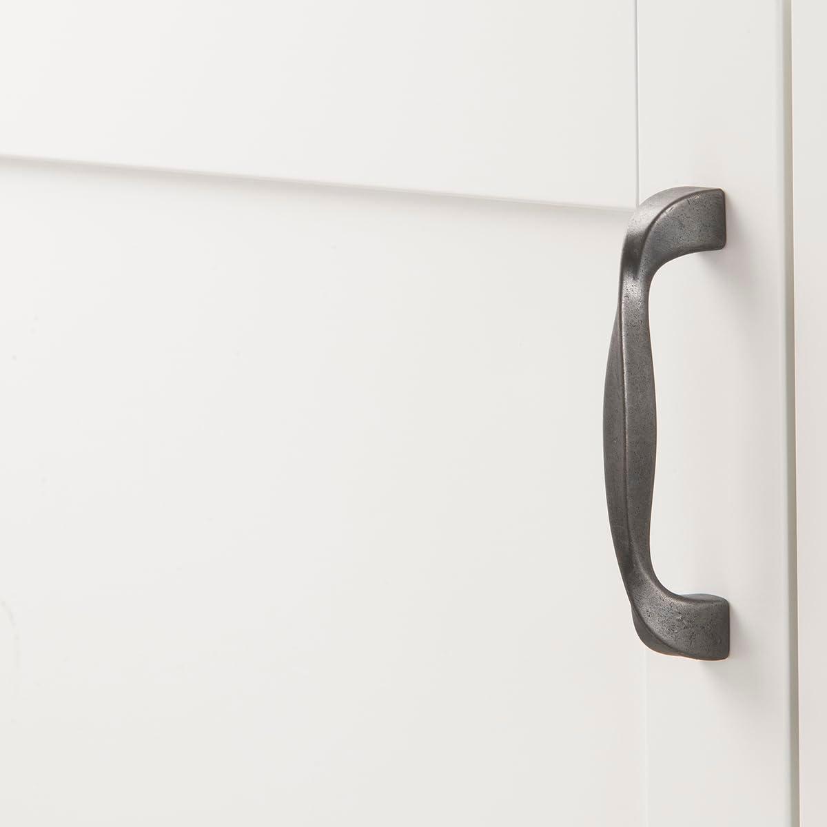 Twist Kitchen Cabinet Handles, Solid Core Drawer Pulls for Cabinet Doors, 3-3/4" (96mm)