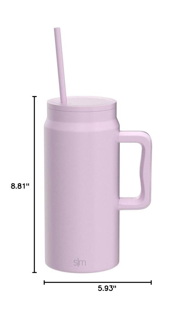 Simple Modern 50 fl oz Insulated Stainless Steel Trek Tumbler with Straw Lid | Lavender Mist