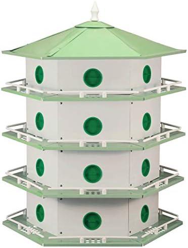 Heath Outdoor Products AH-24D Deluxe Aluminum Purple Martin House - 24 Room