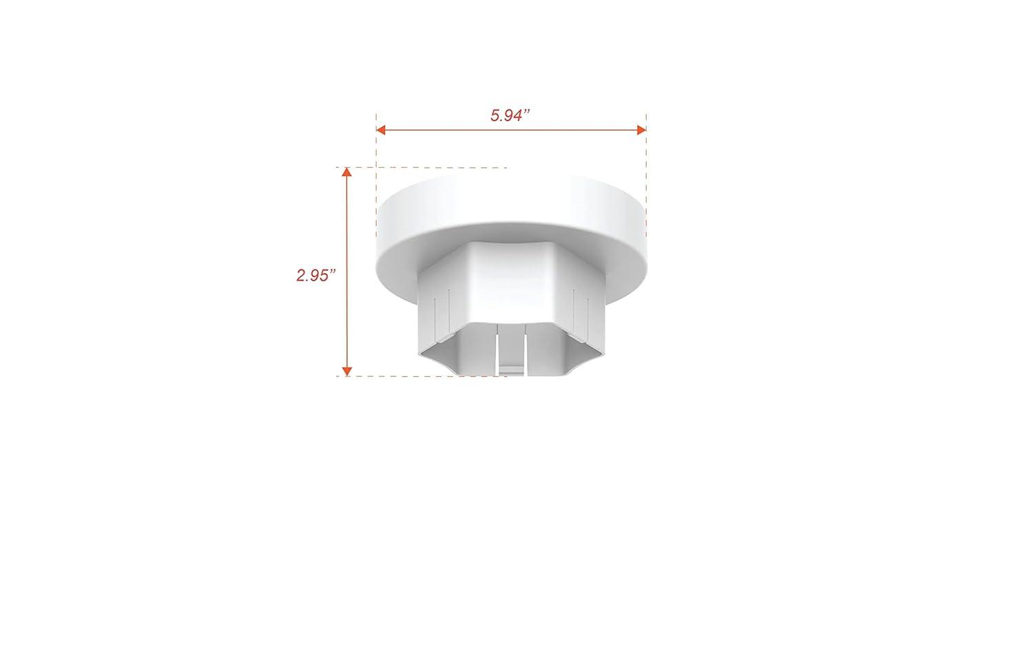 GE Ultra Bright Cool White Utility Light Fixture: LED Garage & Utility Room Light, 8000 Lumens, 80W, Energy Star Certified