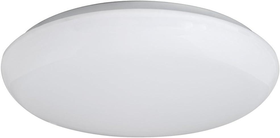 Transitional 19" White Dome LED Ceiling Light for Indoor Use