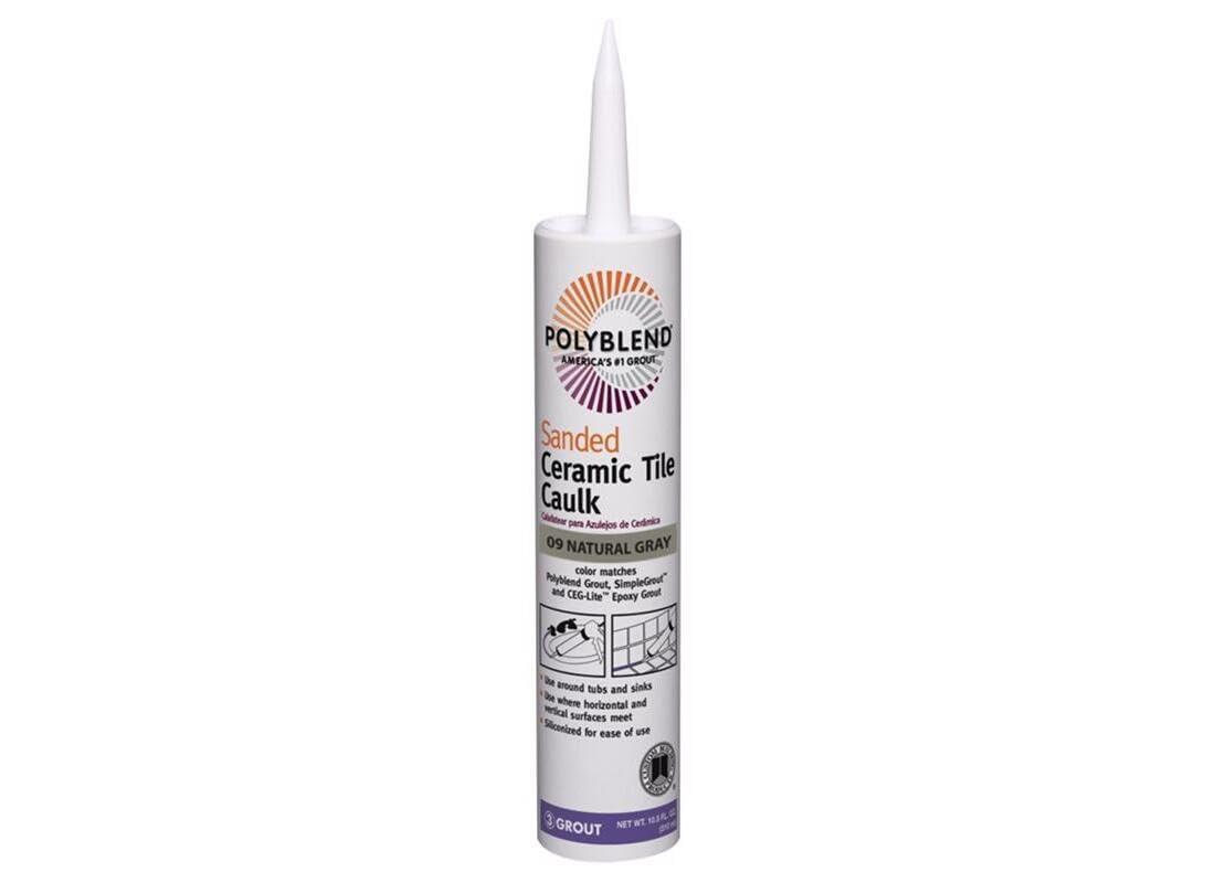 Custom Building Products Polyblend Natural Gray Siliconized Acrylic Caulk 10.5 oz.