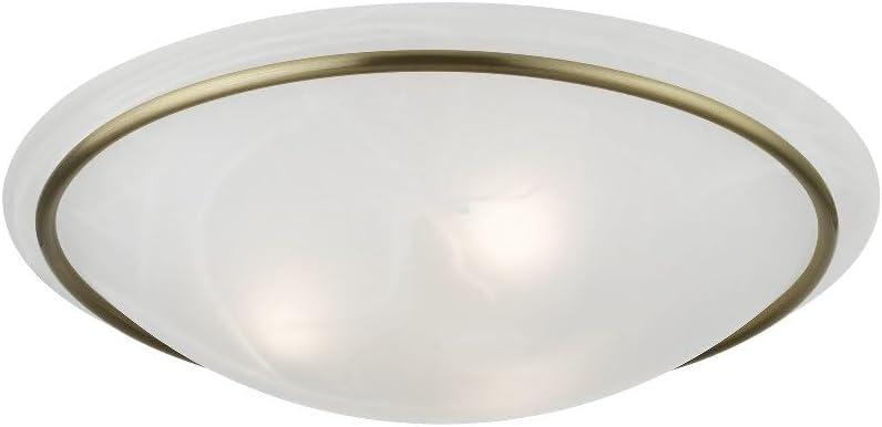 Livex Lighting Newburgh 3 - Light Semi-Flush Mount in  Black