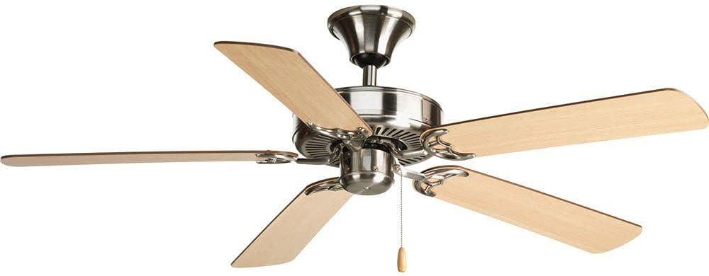 Progress Lighting Air Pro 52 Air Pro 52" 5 Blade Indoor Ceiling Fan - Nickel