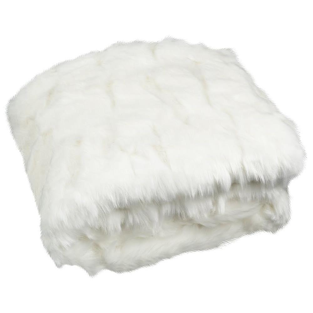 Safavieh Textured Solid Faux Fur Throw