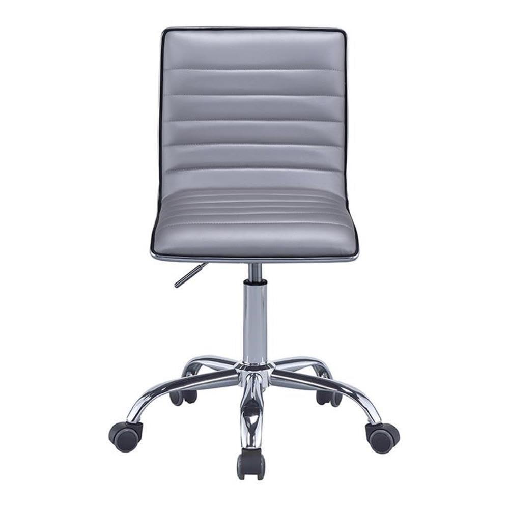 ACME Alessio Office Chair in Silver and Chrome
