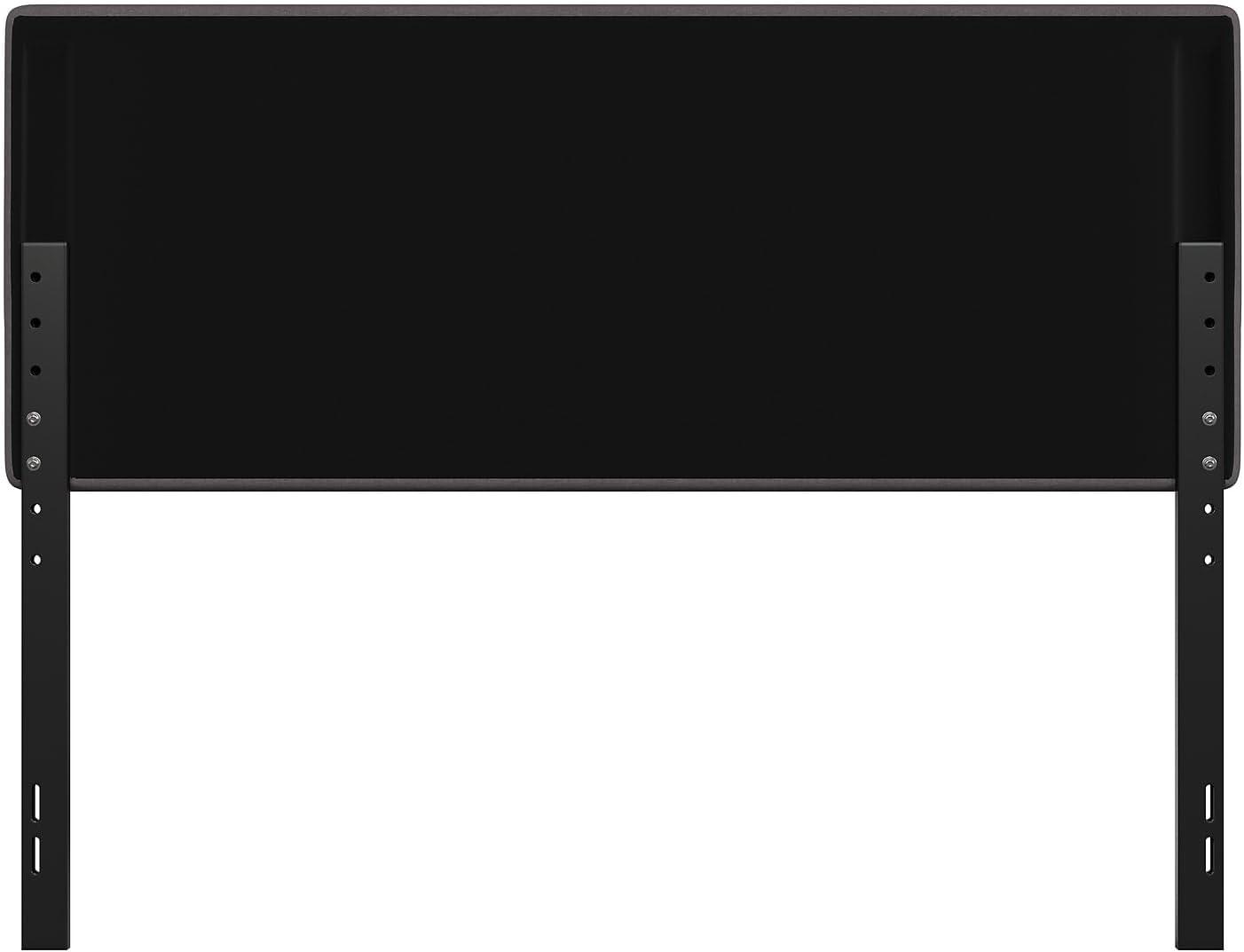 Flash Furniture Paxton Queen Channel Stitched Fabric Upholstered Headboard, Adjustable Height from  44.5" to 57.25" - Gray