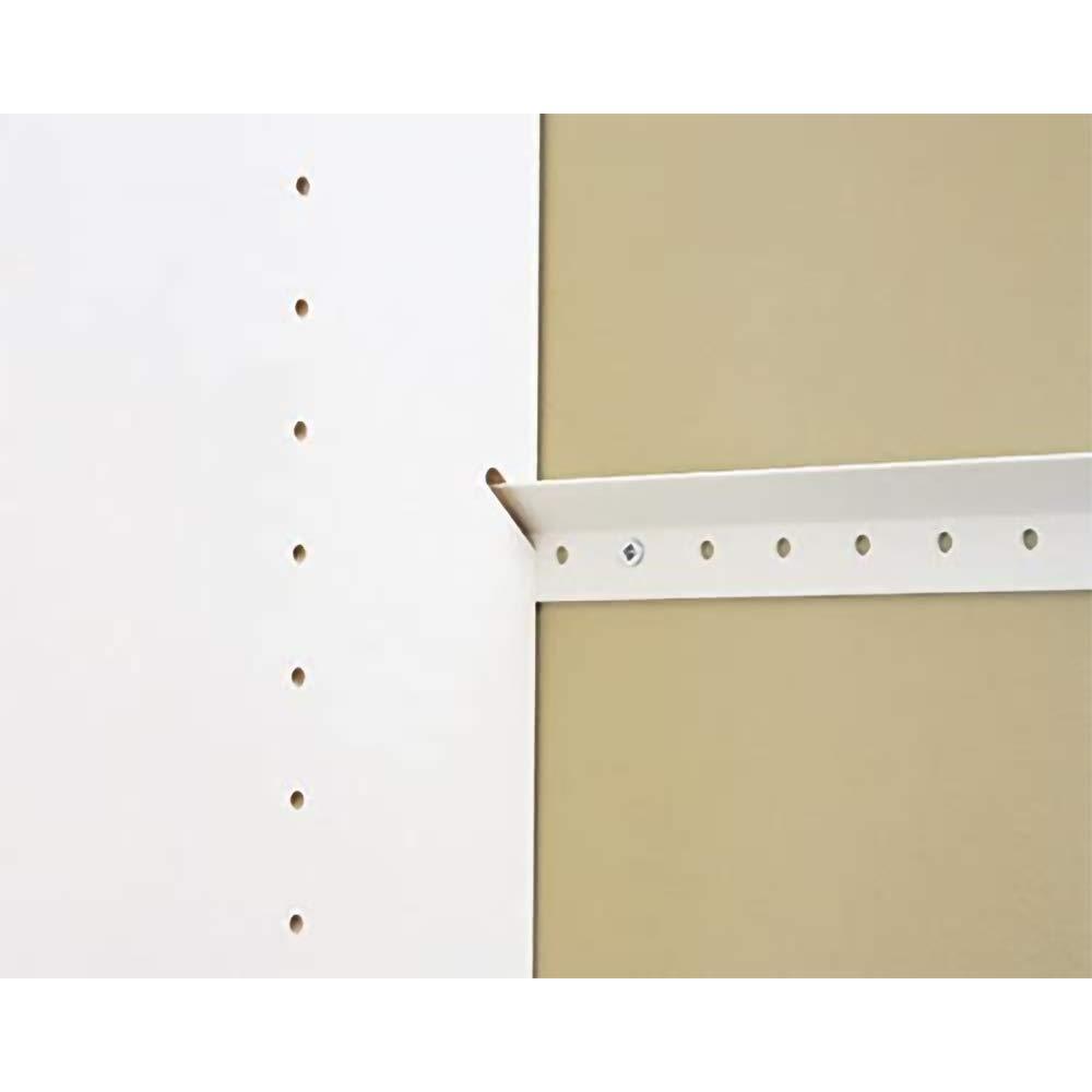 White Laminate 48-Inch Vertical Closet Panels with Adjustable Shelves