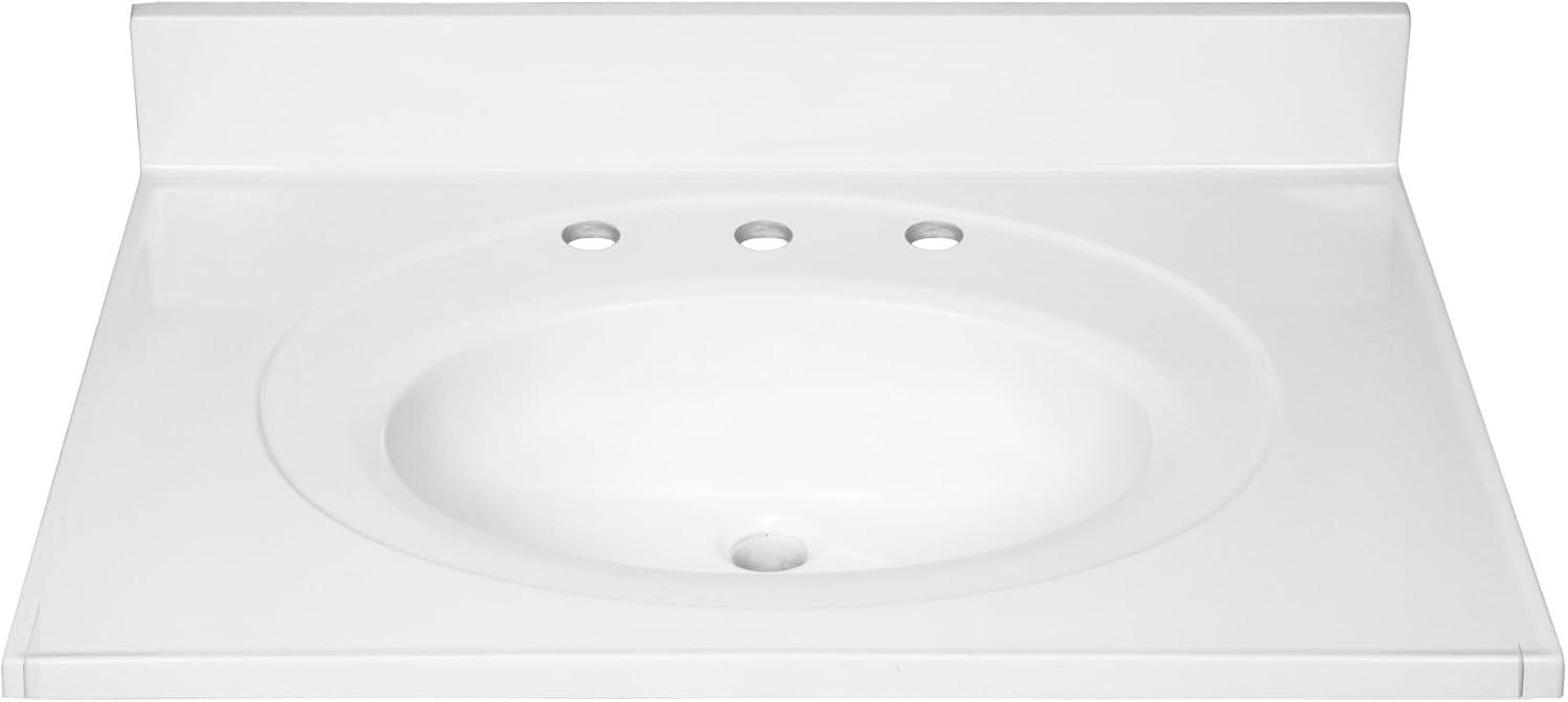 Cultured Marble Vanity Top with Backsplash