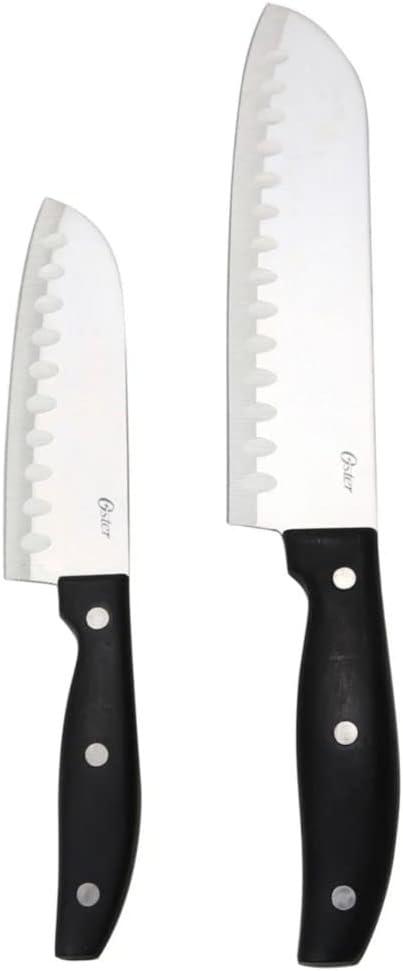 Oster Granger 12" Stainless Steel Santoku Knife Set