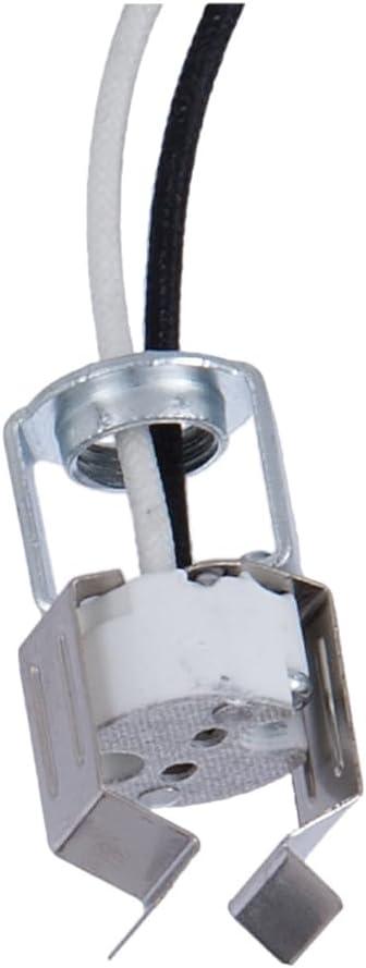 B&P Lamp® Porcelain Bi-Pin Halogen Socket With MR-16 Clip